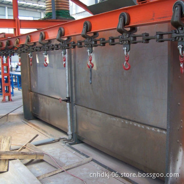 Electric power overhead rail trolley for LPG cylinder powder coating